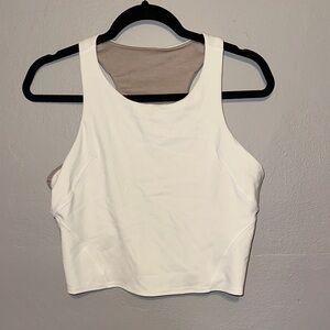 Lululemon Athletica White Crop Top